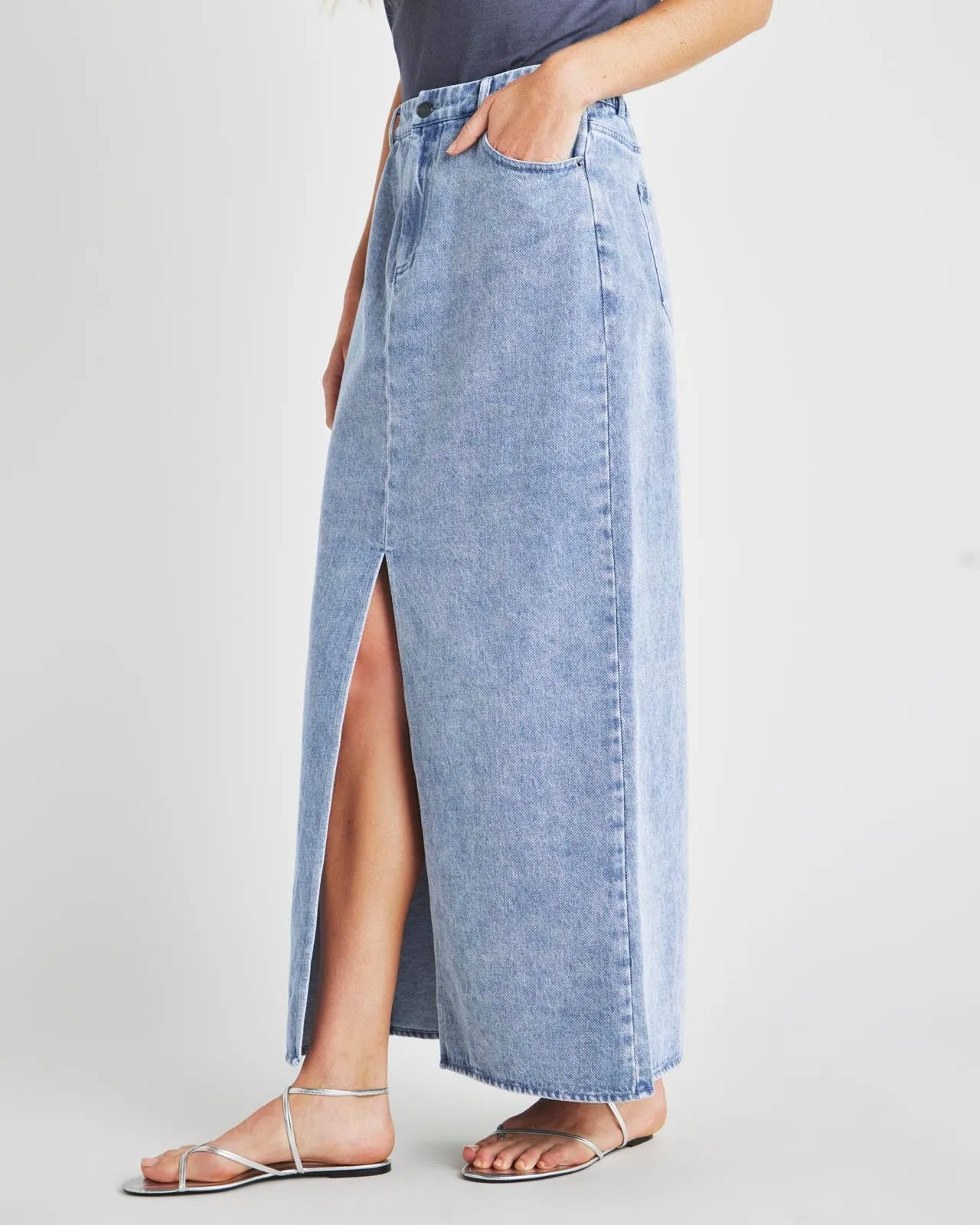 Rhiannon Denim Maxi Skirt