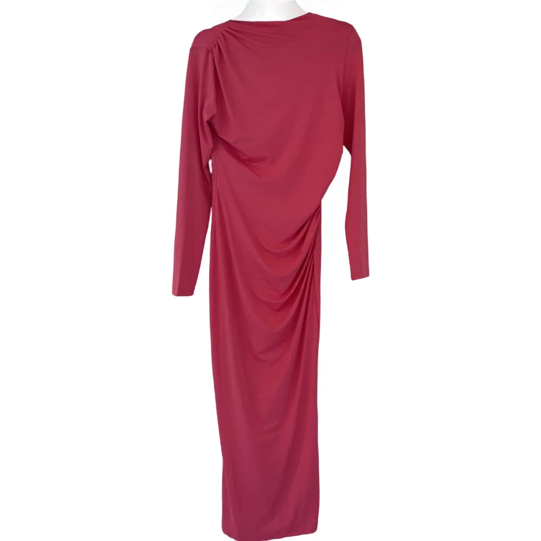 Ruched maxi dress