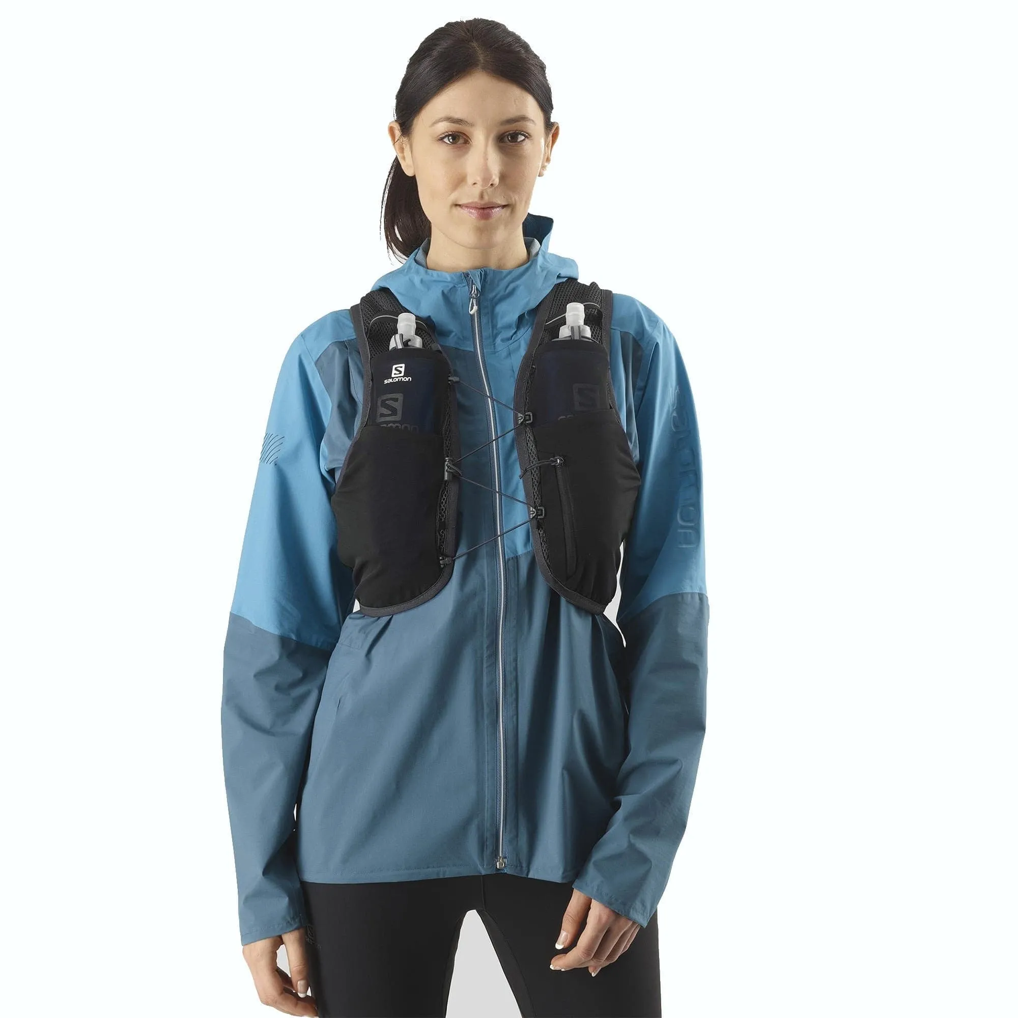 Salomon Active Skin 8 Set (Womens) - Black