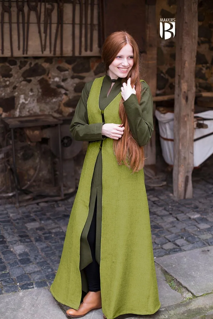 Sleeveless Coat Maiva Linden Green