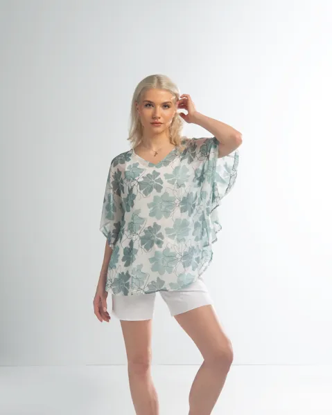 Spring Blossom Top - Blue